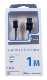 Compatible Data Cable Gsm - Lightning Usb Cable To Usb For Iphone-ipad 1 0m Black