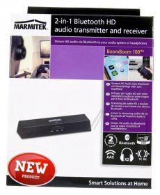 Marmitek Bluetooth Receiver - Boomboom 100 Audio Receiver And Transmitter bluetooth 2 In 1 Aac, Aptx & Aptx Low Latency - 08330