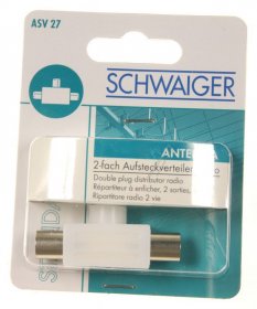 Schwaiger Sat-, Bk- And Terrestrial Div - Plug-in Distributor: 2x Rdf, White