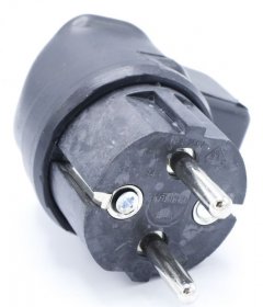 Bachmann Plug - -vollgummi-winkelstecker Schwarz