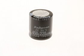 Rubycon 450v Radial Electrolytic 105 D - 220uf-450v Elcap Radial 105° 30x30mm Snap-in Rohs-