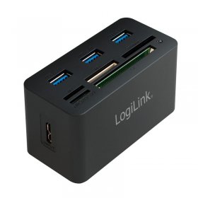 Logilink Hub-usb - Usb 3.0 Hub, 3-ports + Kartenleser