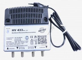 Astro Indoor Amplifier - Hv 433 Breitbandverstarker Mit 65 Mhz Ruckweg, Vorweg Bis 1006 Mhz, Verstarkung Vorweg 41 Db, Ausgangspegel Vorweg 108 Dbv