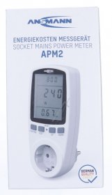 Ansmann Watt Meter - Apm2 Apm2 Energy Cost Meter With Consumption Calculator, Max. 3680w
