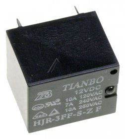 Tianbo Pcb Relay To 12v - 12vdc 10a-250vac Relay, 1 Form C