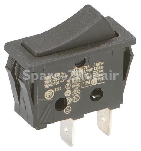 InterbÄr Switch - Universal Rocker Switch: L=30mm B=11mm Spst. 6a-250v