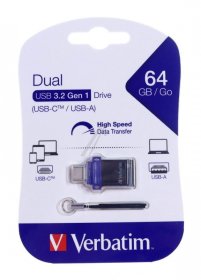 Verbatim Usb-stick 3.0 - Store N Go Dual Drive Usb 3.0-usb C 64gb