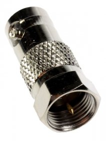 Asci F-plug - F 13 Adapter Bnc- Kupplung - F-stecker -