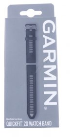 Garmin Wristbands For Smartwatch - 010-13391-00 Garmin Quickfit Band 20mm Silicone Black-pebble Gray