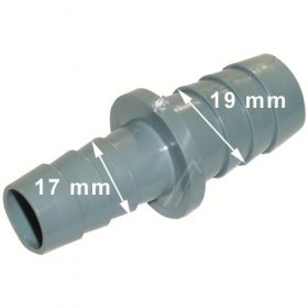 E.b.i. Drain Hose Connector - Straight Hose Connector 17x19mm