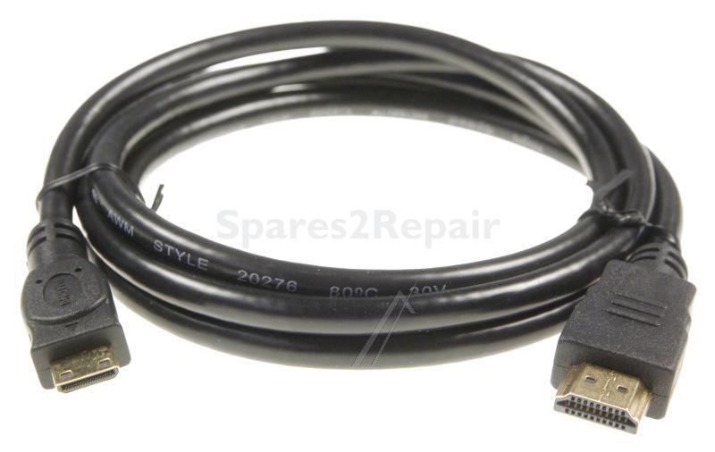 Compatible Hdmi plug-mini Hdmi c plug - Hdmi-a-male-hdmi-c-male (mini) Black 1 5m