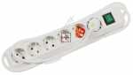 Brennenstuhl 6 Way Socket Outlet Switch - Eco-line Trailing Socket 6-outlets White 1,5m Lead