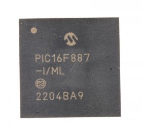 Microchip Processor-ic - Pic16f887-i-ml 8-bit Mcu 14k Flash Qfn44 Type:pic16f887-i-ml