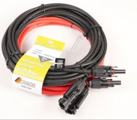 Schwaiger Cable/plugs/adapter - Solar Somc4500 Extension Solar Cable With 2x Plug-coupling Red-black (dc) 5m