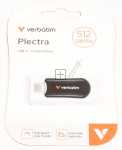 Verbatim Mobile Memory For Computer - 30227 Plectra Usb-c Flash Drive Black 512gb
