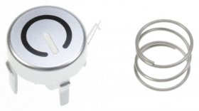 Power Button - C00298007 482000089350 Button On-off Plp2 Silver [Whirlpool Indesit]
