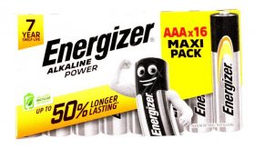 Energizer Aaa 1,5v Battery - E302743908 Alkaline Power Micro (aaa) Dp 16 Stuck Im Shelf-ready-tray