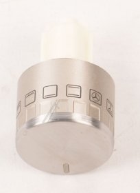 Button - 9074866 Recessed Knob 34n Silver X 12300 [Amica]