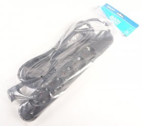 Bachmann Six-way Trailing Socket - 381 149k Smart Power Strip 6-way 5m Black