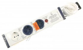 Three-way Trailing Socket - Three-way Trailing Socket, White