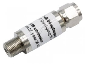 Polytron Level Controller - Dgf 15 Dc Fixed Attenuator, 15 Db, F-type, Dc Through Loss