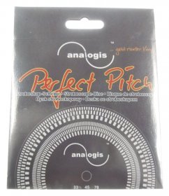 Analogis Turntable Mat - Perfect Pitch 6108 Stroboscope Disc 50hz + 60hz 33-45-78 Rpm Ø105mm