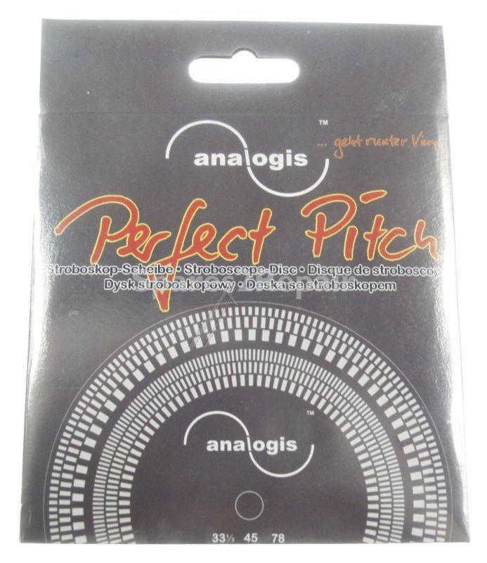 Analogis Turntable Mat - Perfect Pitch 6108 Stroboscope Disc 50hz + 60hz 33-45-78 Rpm Ø105mm