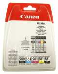 Canon Cartridge - Pgi-580bk-cli-581 2078c005 Cartridge Multipack Bkcmy Each 11 2ml