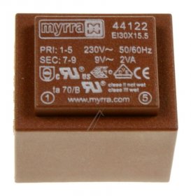 Myrra Ei30 Printtrafos With 1 Output - 9v-222ma Power Transformer 230v - 1x 9,0v- 2,0va
