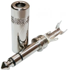 Rean By Neutrik 6.35mm Stereo Phone Plug - 6,35mm Jack Plug Stereo