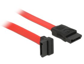 Delock Pc S-ata Cable - Cable Sata 22cm Up-straight Red