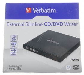 Verbatim Usb Dvd Burner - Dvd-burner, Slim, Usb 2.0