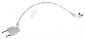 Compatible Euro Power Supply Cable - Euro Power Supply Cable Angled White 0 3m