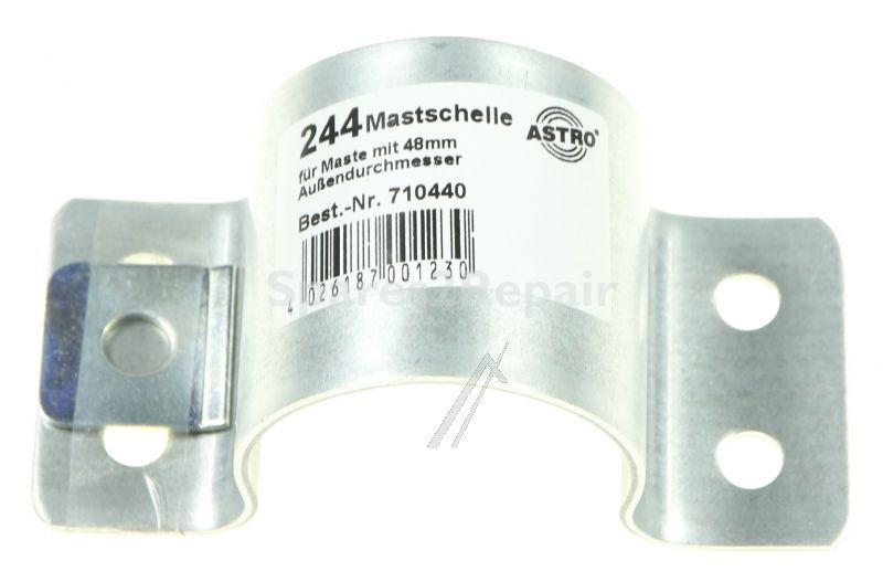 Astro Mast Bracket - 244 Mastschelle Gerade AusfÜhrung, Feuerverzinkter Stahl, FÜr Ma