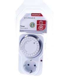 VIVANCO Clock Timer T24 TIMER 24H ANALOGIC (SCHUKO PLUG) 1414