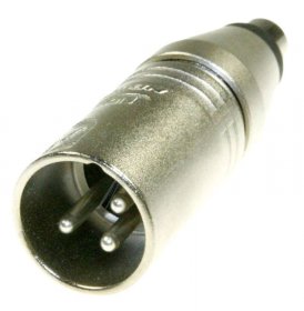 Neutrik Xlr Plug - Na2mpmf 3 Pole Xlr Male Adaptable For Rca - Phono Socket