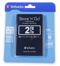 Verbatim Usb 2,5" Hard Discs - Store´n´go 2tb -usb3.0 Hdd, Bk