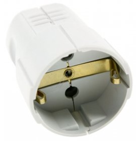 Bachmann Coupler / Connector - Pvc Jack, Grey, Mountable