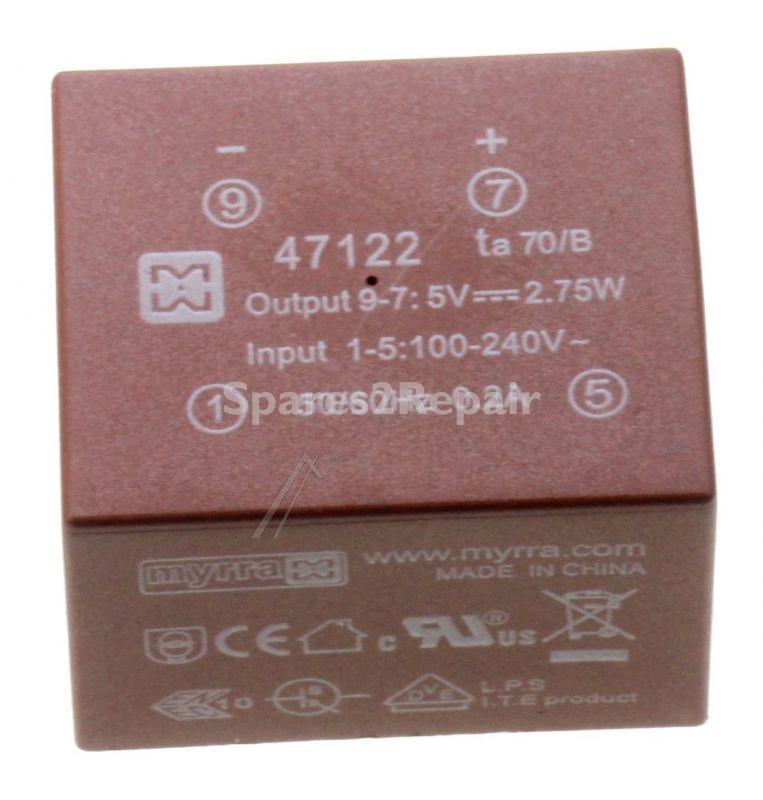 Myrra Ei30 Printtrafos With 1 Output - 35x24,5x41mm Myrra Print-netzteil Ei38, 9-vdc, 0,83a, 7,5w