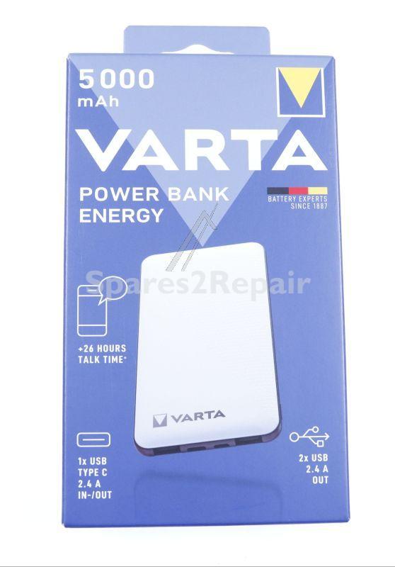 Varta Battery Consumer - 57975 101 111 Varta Power Bank Fast Energy 5000mah + Micro Usb Lead