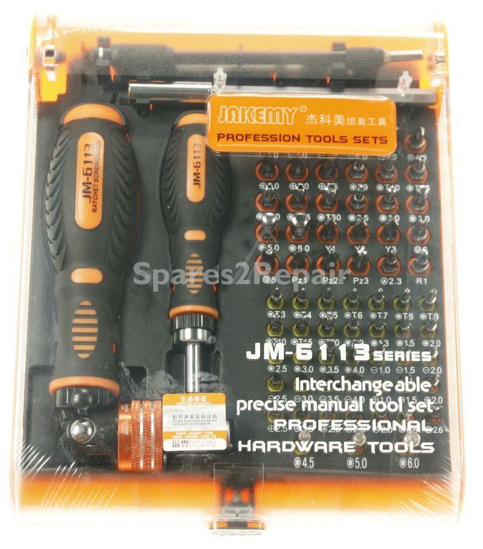 Jakemy Tools - 73-piece Bit Set With Two Handholders For 6.3mm And 4mm Bits