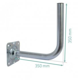 Sedea Sat Wall Mount - Fix Murale Galva , Ø 40 Mm Deport 350 Hauteur 350