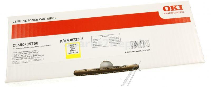 Oki Toner Cartridge - Oki Toner Gelb C5650- C5750 2k