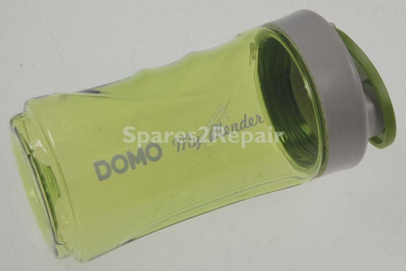 Domo Mixer / Blender Bowl - Beker Met Drinktuit 300ml Groen