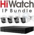 Hikvision Video Surveillance Pack - Hiwatch Video Surveillance Set: Nvr + 4 Ip Camera 1080p Poe 1tb - HWK-N4142BH-MH