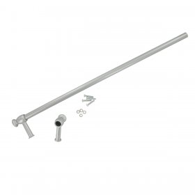 Universal Silver Oven Grill Cooker Cut to Size Door Handle with Fixing Kit