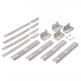 Universal Integrated Fridge Freezer Decor Door Mounting & Installation Plastic Sliding Bracket Fixing Kit (Pack of 4)